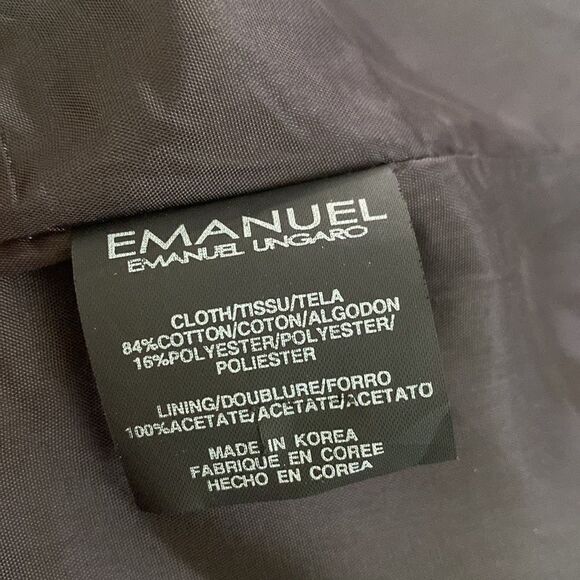 Emmanuel Ungaro Fitted Minimalist Grey Jacket - Picture 7 of 11